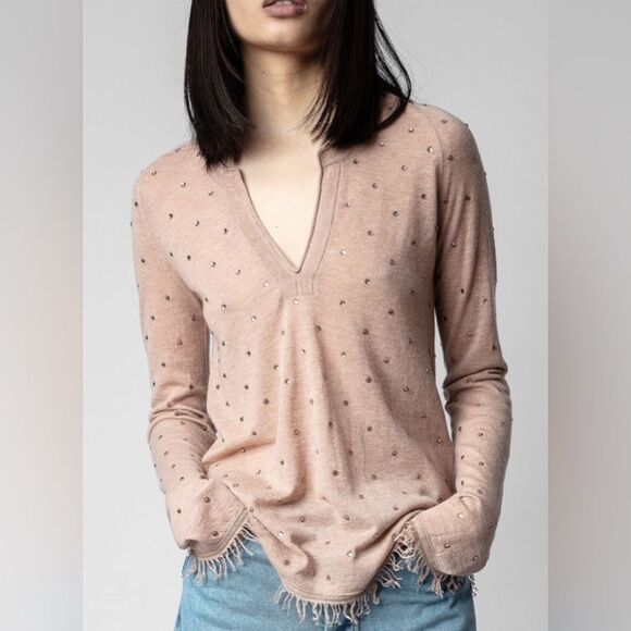 Zadig & Voltaire Riviera Cashmere Sweater Size S - Picture 1 of 10